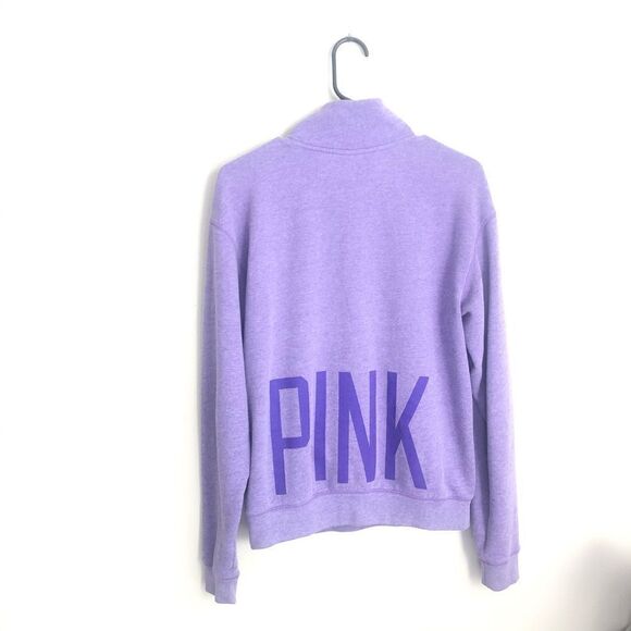 PINK Victoria's Secret 1/4 Zip Logo Pullover - Picture 9 of 16